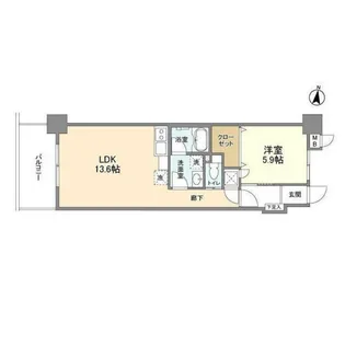 レリーフ美しが丘【1階】の間取り