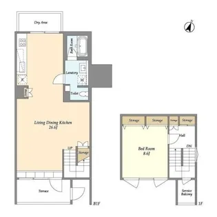 Hygge【101号室】の間取り