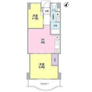 ピアタウン日吉【3階】の間取り