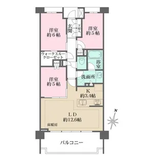 プレディア横浜高島台【4階】の間取り