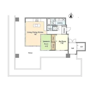 レリーフ美しが丘【4階】の間取り