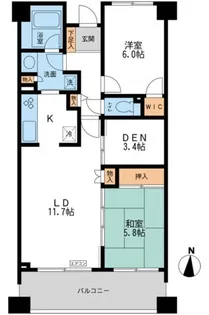 CASSIA横濱ガーデン山【2階】の間取り