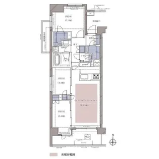 ディームス横濱青木町【9階】の間取り