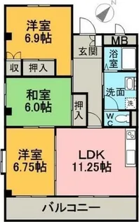 愛知県名古屋市緑区小坂2丁目【マンション】の間取り