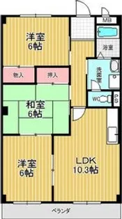 3LDKの間取り画像