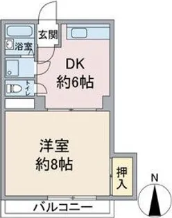 ロイヤルパレス【2階】の間取り