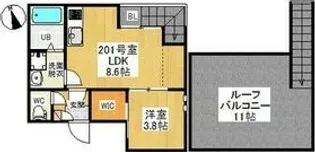愛知県名古屋市天白区野並3丁目【アパート】の間取り