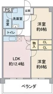 レージュ徳重【1階】の間取り