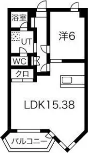 フィットガーデン【107号室】の間取り