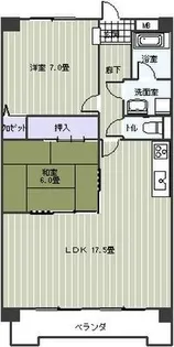 2LDKの間取り画像