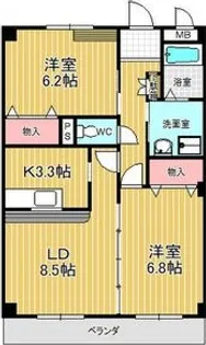 フォレスタ神の倉【2階】の間取り