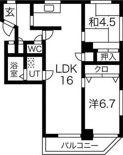 アビタマルフク【301号室】の間取り