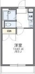 レオパレスStarFieldⅡ【203号室】の間取り