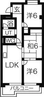 ハイツ桜台【4階】の間取り