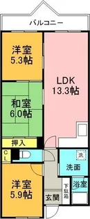 サンコート有松【3階】の間取り