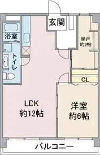 スカイル白川【4階】の間取り