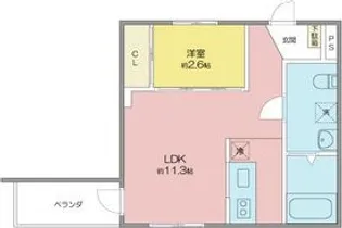 La Porte品川(ラ・ポルト品川)【3階】の間取り