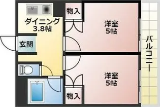 ハイム戸部【2階】の間取り