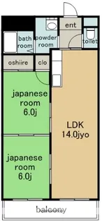名東クレール【4階】の間取り