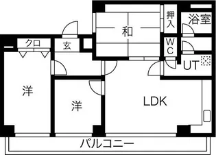 つつじが丘テラス【4階】の間取り