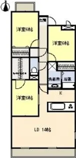 ヴェルべデーレ陸前【2階】の間取り