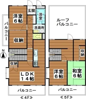 エスカーラ平針【4階】の間取り