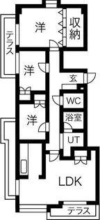 カスティーリョ南山【3階】の間取り