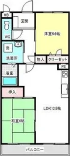 アピテ池場【502号室】の間取り