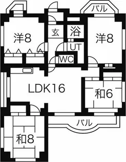 ハートイン戸田町【2階】の間取り