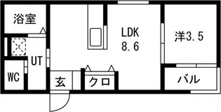 スターブル野並【2階】の間取り