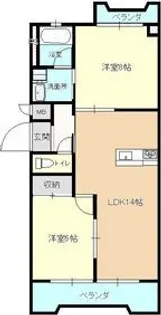 稲熊ビル【2階】の間取り