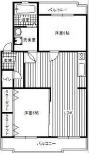 ブラウンハイツ【3階】の間取り