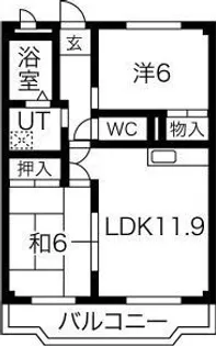フォレストサイドK-Ⅰ【102号室】の間取り