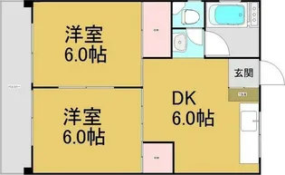 コーポ池上【2階】の間取り