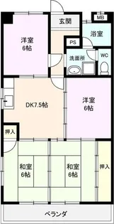 パークサイド砂田【2階】の間取り