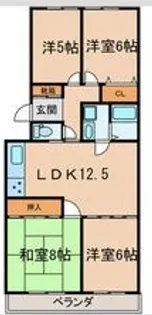 アークヒルズ社が丘【3階】の間取り