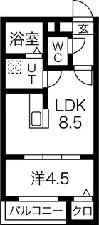 ロ・ハス八事東【2階】の間取り