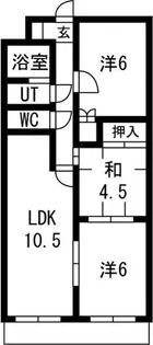 ヒルズ池場【2階】の間取り