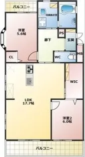 グレイスヒルカジノ【2階】の間取り