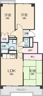 メゾン平中【3階】の間取り