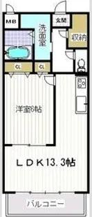 ハイウイング要【6階】の間取り