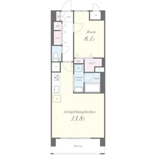 フェリクス八事表山【2階】の間取り