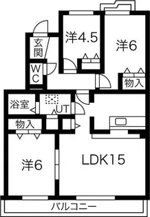 メトロ藤が丘【3階】の間取り