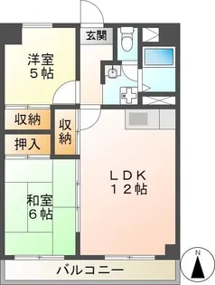 ヴェルデ平針南【5階】の間取り