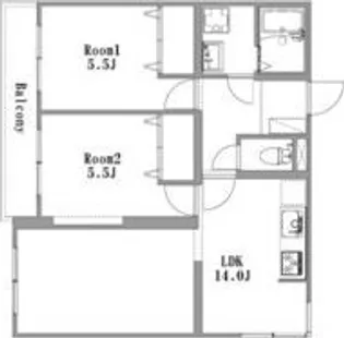 ハイツエクセル【1階】の間取り