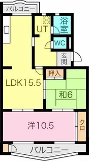 プラザフェニックス千鳥ヶ丘A【3階】の間取り