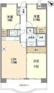スカイハイツ平針【6階】の間取り