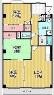 ミレニアムA【2階】の間取り