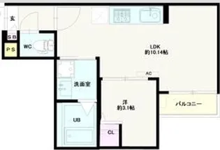 Jack shukuchiⅠ【1階】の間取り