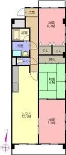 ラピス ド 相生【1階】の間取り